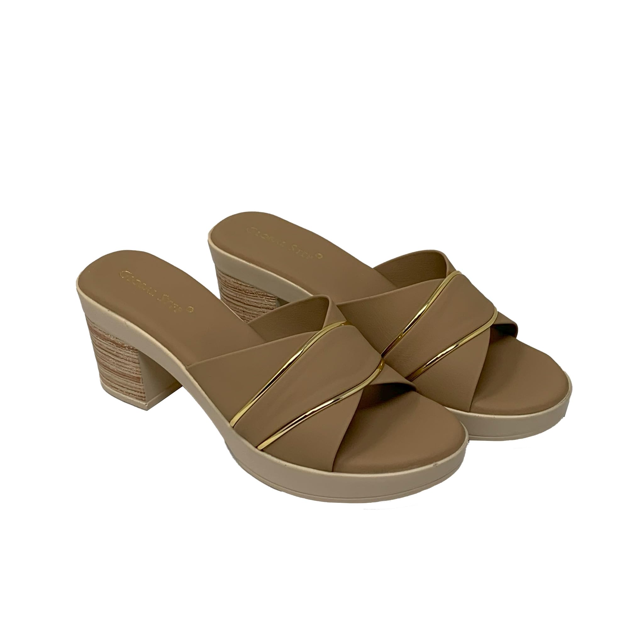 Womens Luxe Stride Block Heels(G1286)-image-7