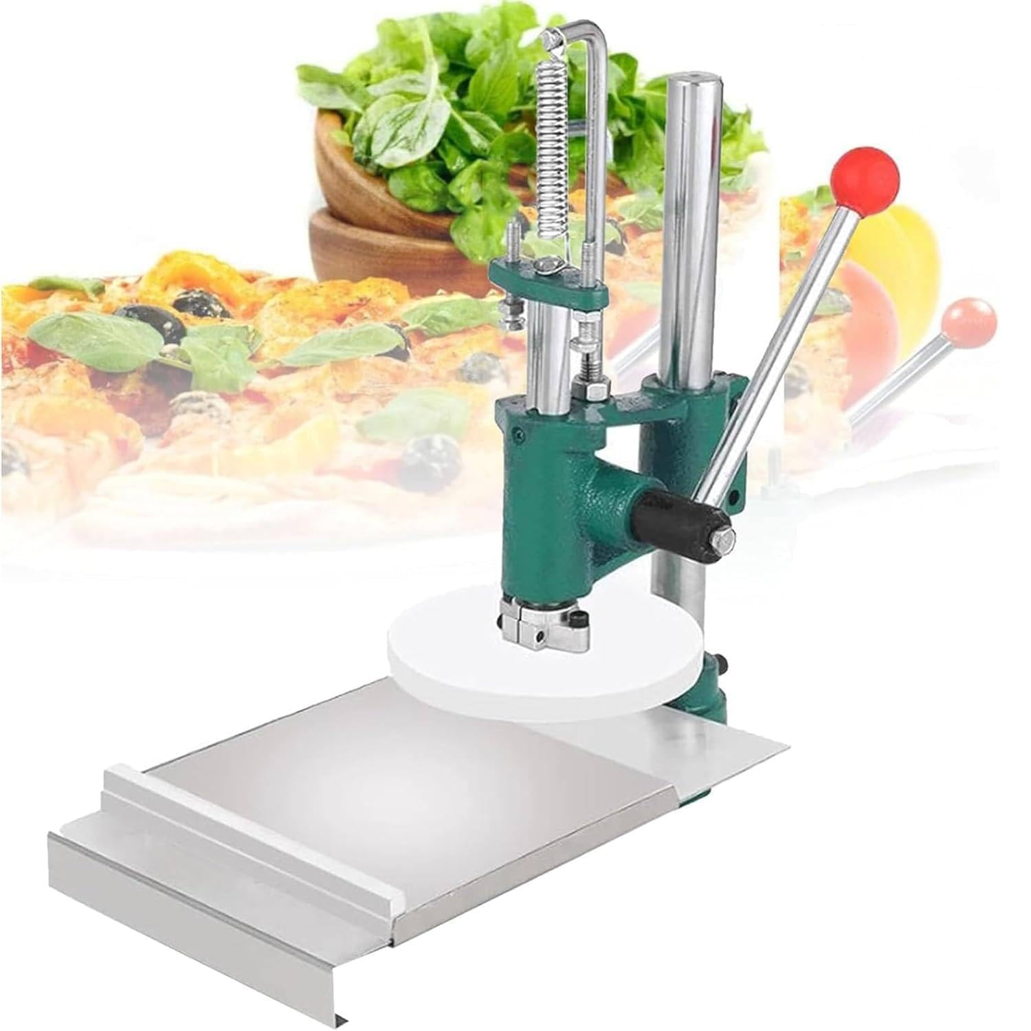 XQKXHZ Pizza Dough Press, Household Pizza Dough Manual Pastry Press Machine, Commercial Pizza Press, Dough Sheeter Machine, Pizza Press Machine for Sheeting/Pizza Dough,16 Model,14cm