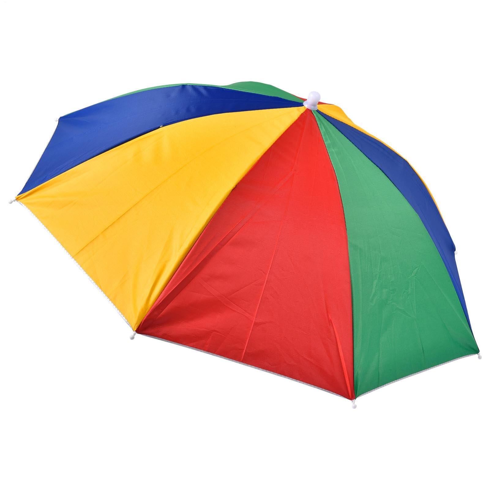Ombrello | Cappello Ombrello da con Elastico,Copricapo Elastico Compatto con Protezione Raggi UV e dalla Pioggia per la, Il Golf, Il Giardinaggio all'aperto