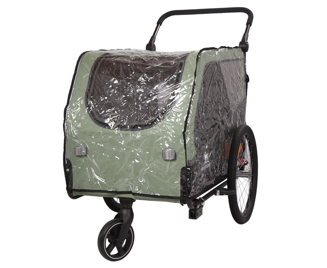 Knuffelwuff Regencover Cruvado | Transparenter PVC Regenschutz | Passgenau für Cruvado | Schutz vor Regen, Wind & Spritzwasser | Mit Klettöffnung für Griff | Inkl. Transportbeutel | Leicht zu reinigen