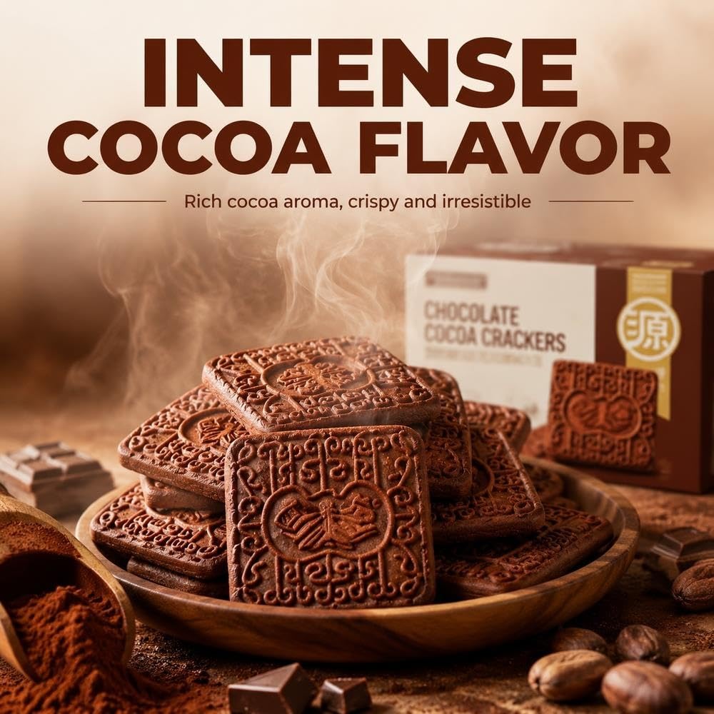 Biscotti Al Cioccolato E Cacao Scatola Da 500g Snack Croccante