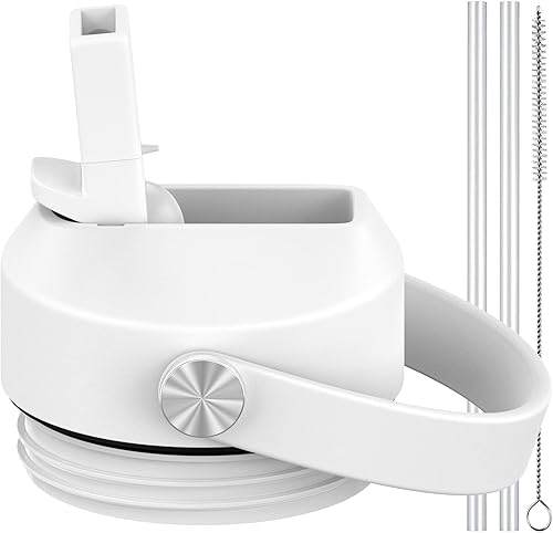 Tapa de popote para botella de agua Yeti Rambler de 18 onzas, 26 onzas, 36 onzas, 46 onzas, 12 onzas, 64 onzas, tapa de pajita, popotes y cepillo