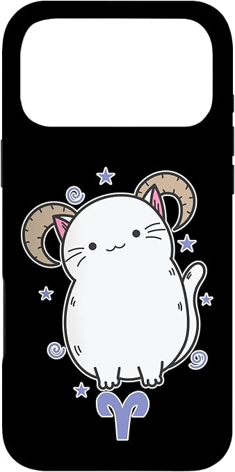 Cat Aries Zodiac Sign Case for iPhone 17 Pro Max