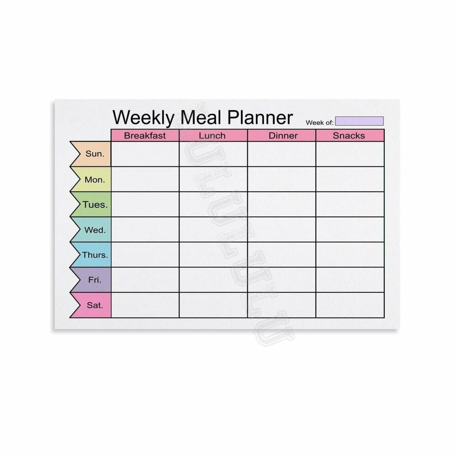 PKNVKZIDK Healthy Eating Weekly Meal Plan Poster Nutrition Chart for Kitchen Decor Home Office and Meal Planning Schedule Framed,16x24inch(40x60cm)