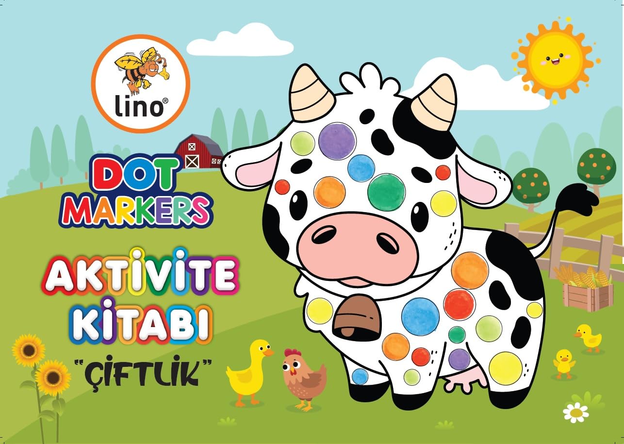 Lino Dot Markers Boyama Kitabı Çiftlik