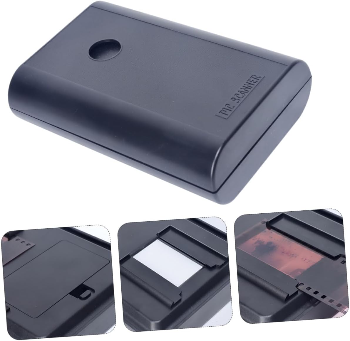Colored Negative Film Converter Folding Slide Scanner Device for Portable Compact Design for Convenient Film and Slide Digitization at Home