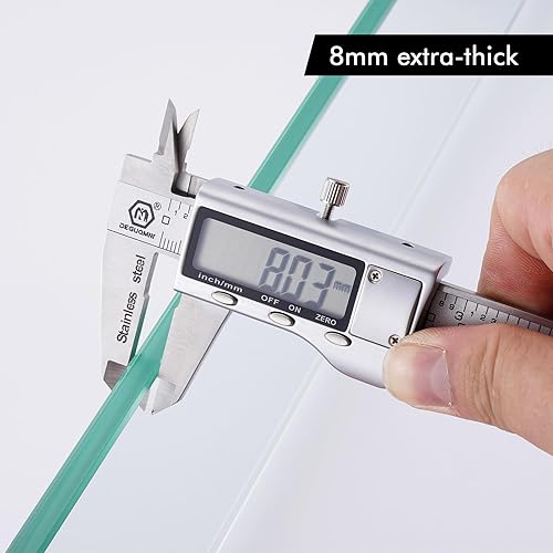 Miniatura 5 de KES A2021 - Estante de 20 pulgadas de cristal templado de 516 pulgadas (8 mm) de espesor