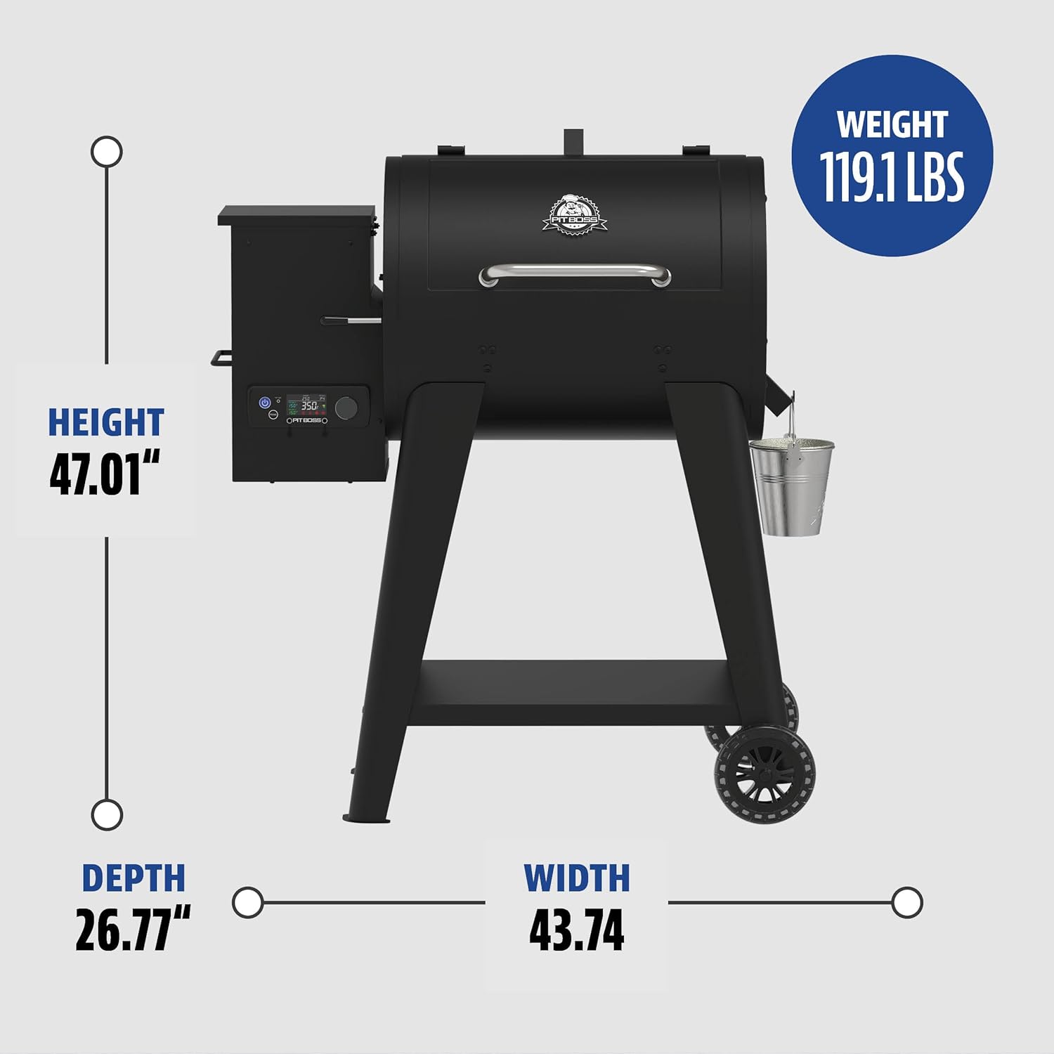 Pit Boss 700FB2 Pellet Grill - Matte Black - PB700FB2