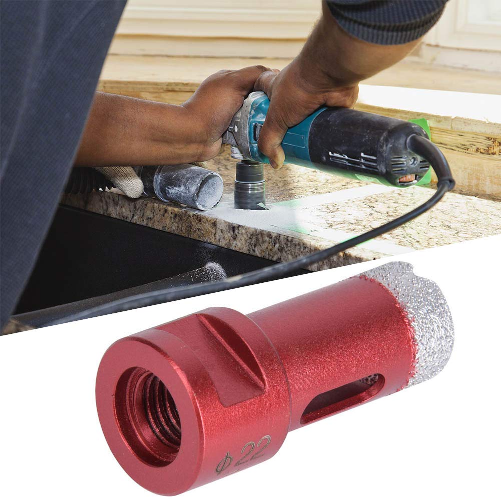 Angle Grinder Hole Saw Set, Diamond Drill Bits for Marble Ceramic & Tile Cutting - 20mm 22mm 24mm Brazed Bits