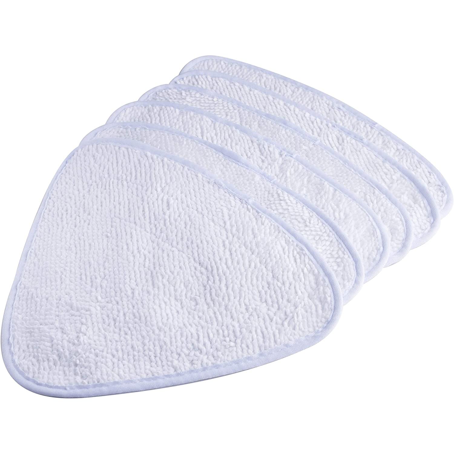 LTWHOME Replacement Microfiber Mop Pads Fit for 100 Hot Spray and Steam Mop (Pack of 6)