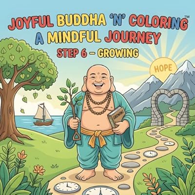 Joyful Buddha &lsquo;n&rsquo; Coloring A Mindful Journey Step 6 &ndash; Growing