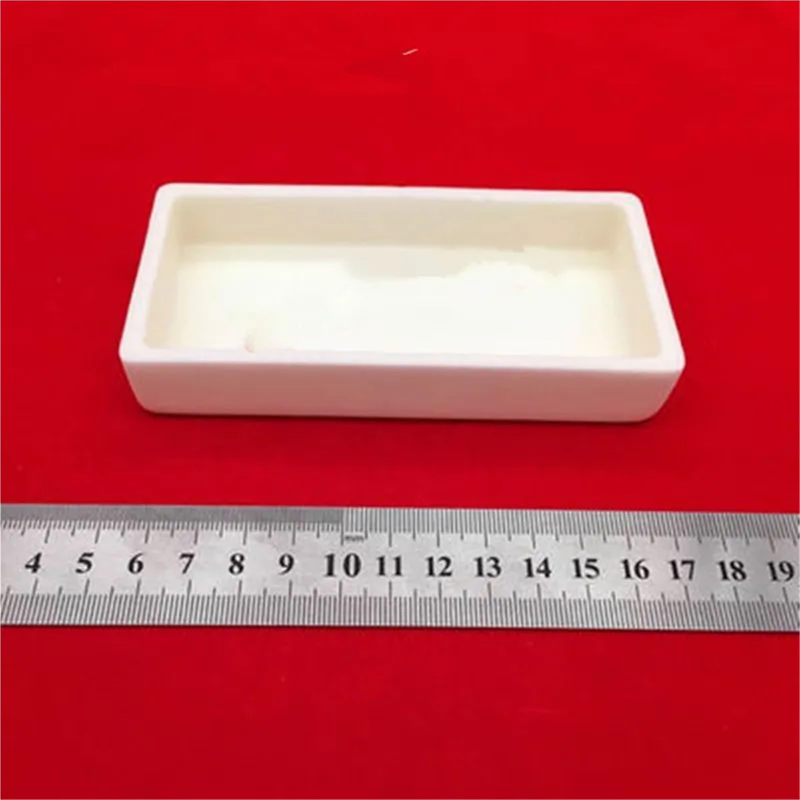 Crogiolo rettangolare in allumina al 99%, 1pcs