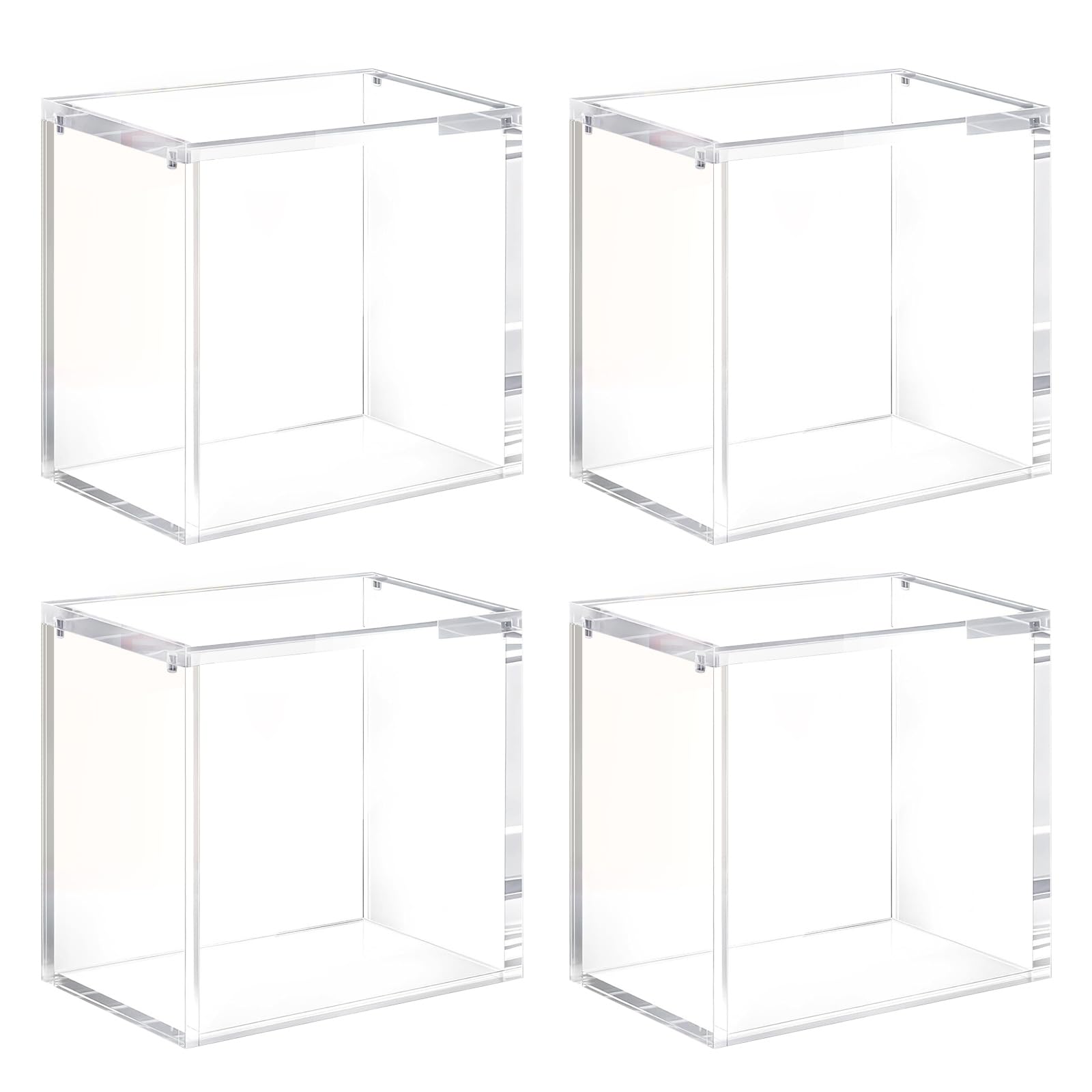 Acrylic Box, Display Case for Booster Box, Transparent Acrylic Display Boxes (4Pcs 6.1*3.5*5.3inch)
