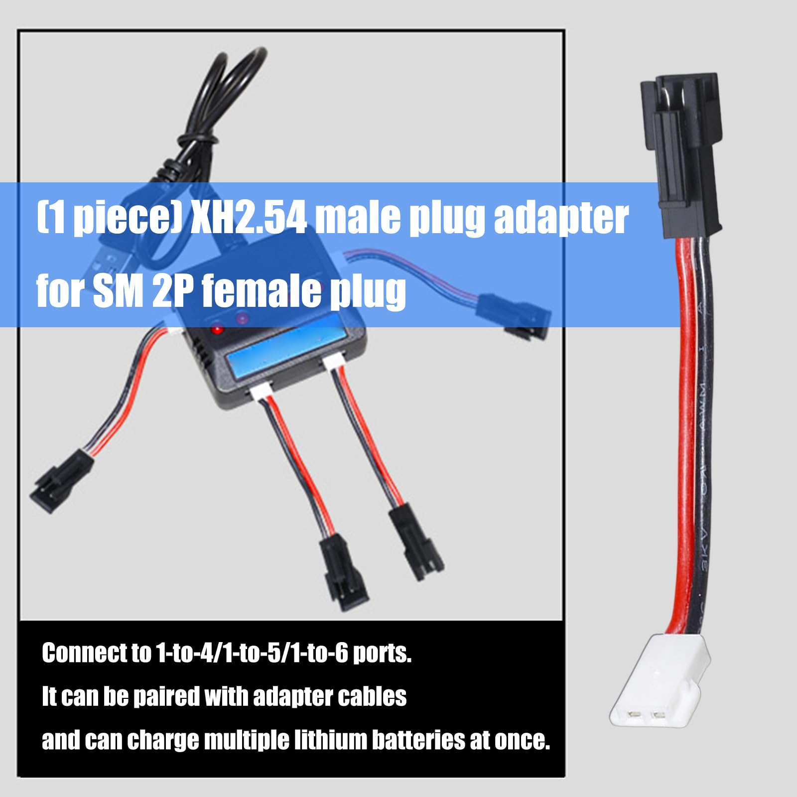 Amazon.co.jp: 3.7V 2p リチウム電池用クイック接続 XH2.54 から 2p