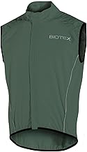 BIOTEX Unisex Windproof Vest for Cycling and Running, Lightweight Breathable Vest with Back Pocket