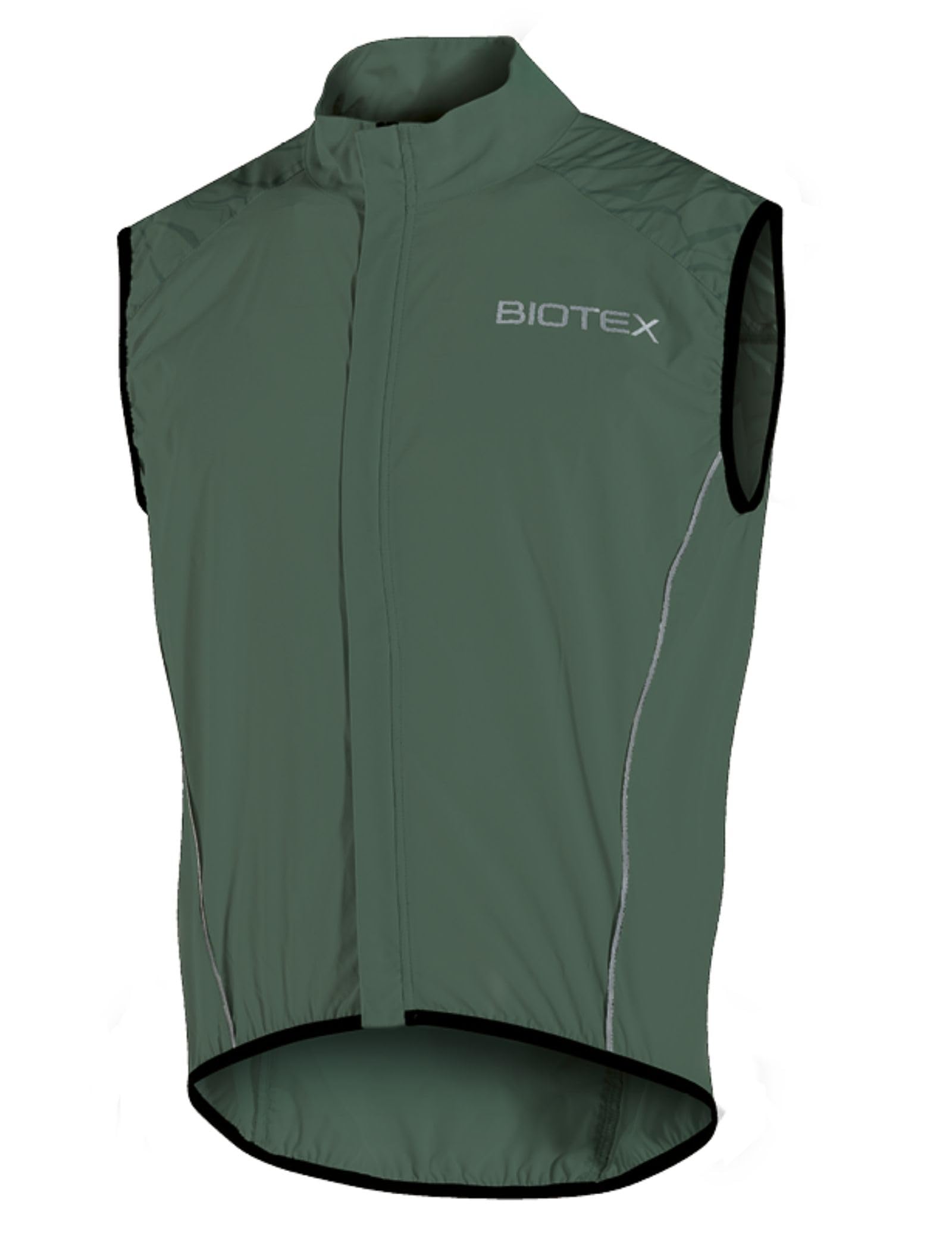 BIOTEX Gilet Antivento Ingamba Unisex per Ciclismo e Running, Smanicato Leggero e Traspirante con Tasca Posteriore