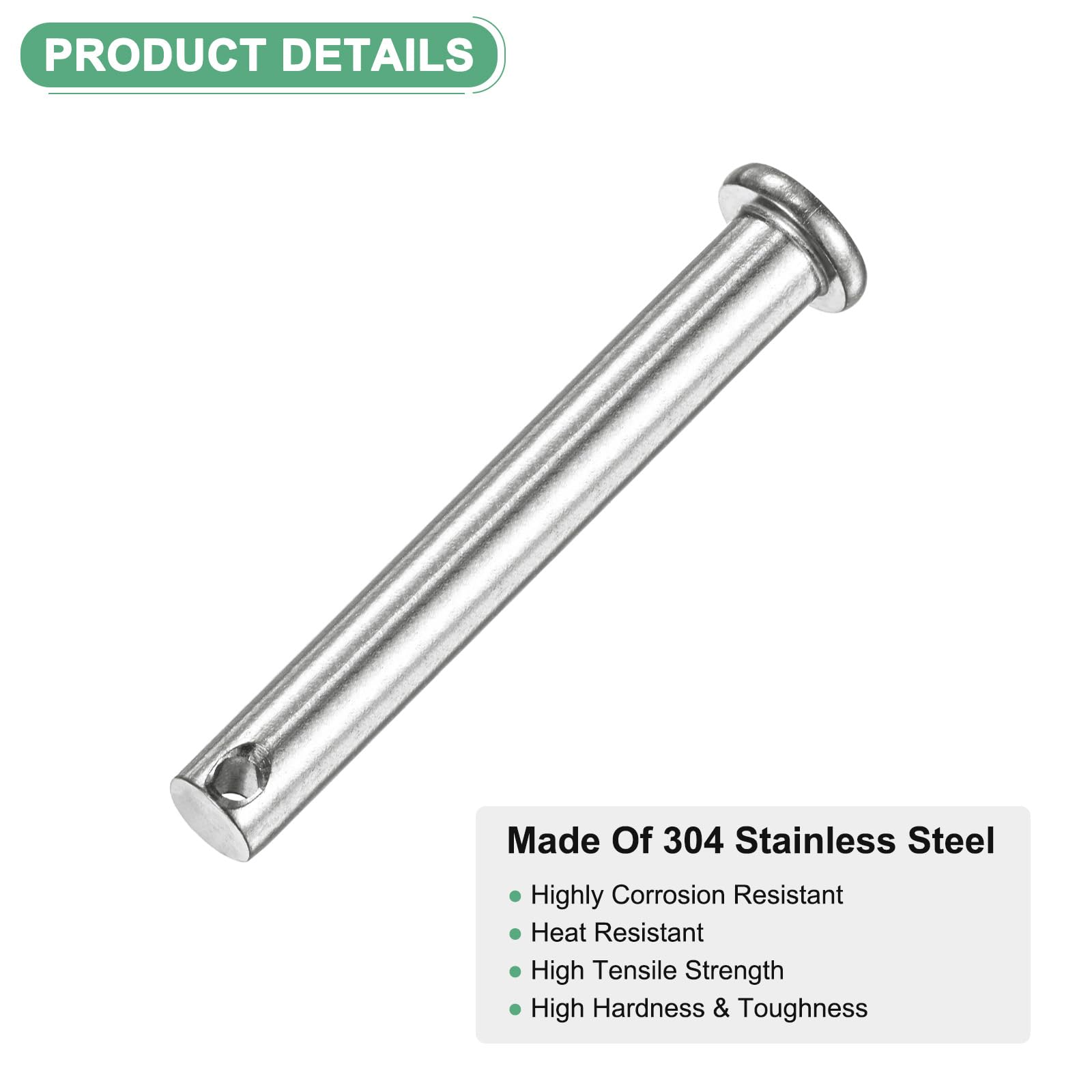 M METERXITY 10-Pack Single Hole Clevis Pins - Image 2