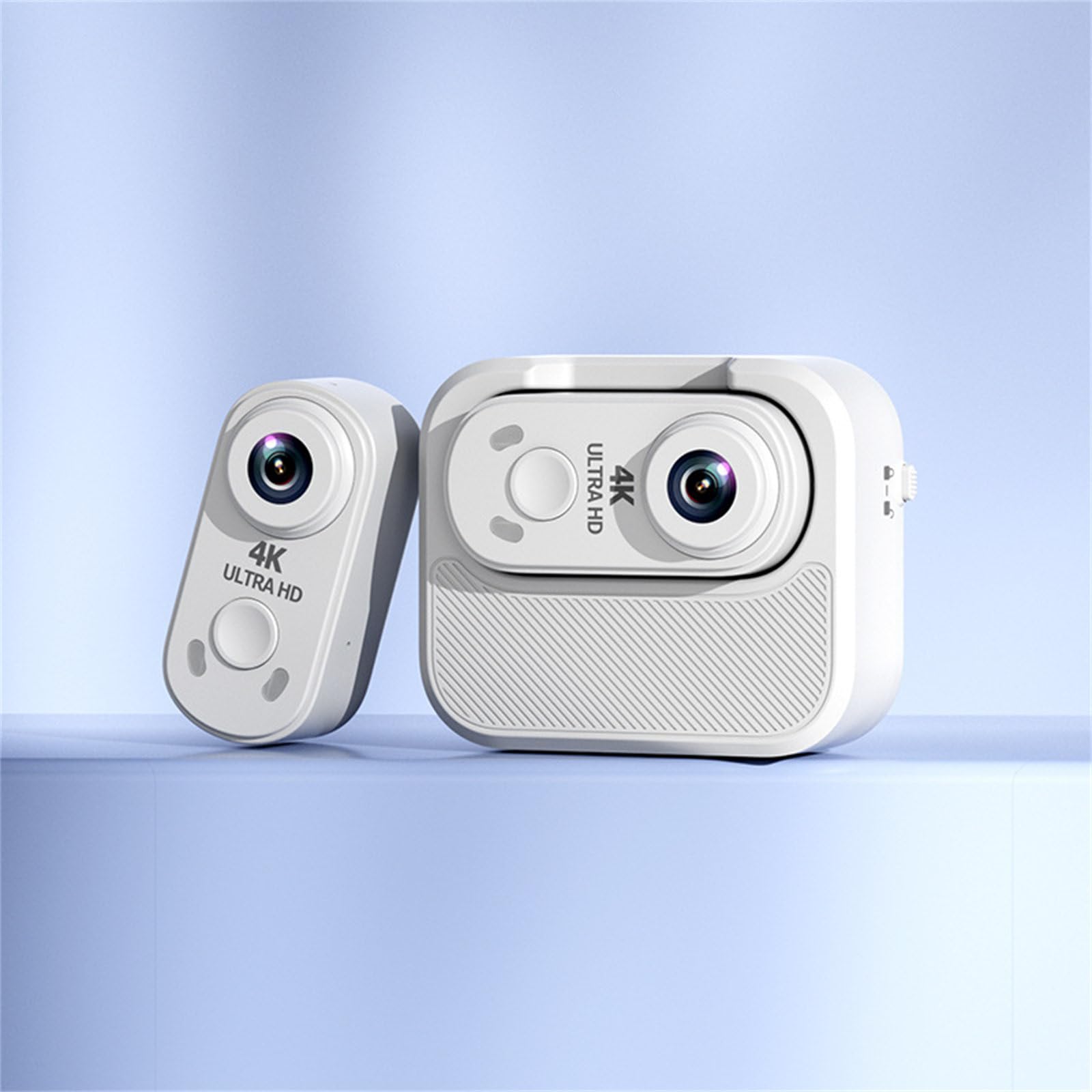 Tiny Caméra de résolution 4K avec support pour extérieur, noir