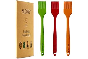 Silicone Basting with Long Handle and Soft Bristles for Marinating