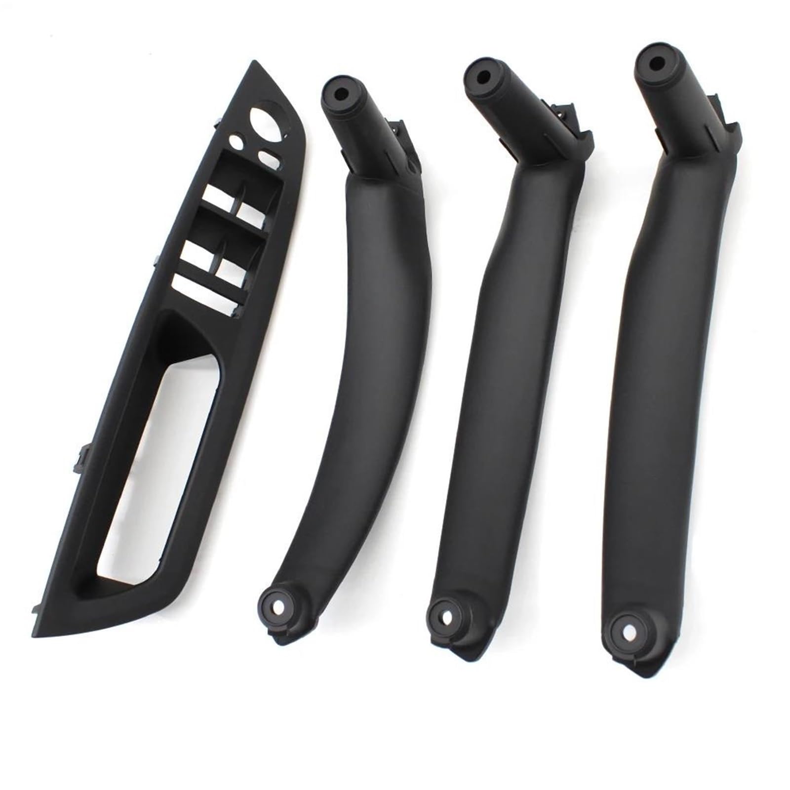 JTWMTY LHD RHD 4PCS Set Inteior Door Pull Handle Kit Replacement Parts for BMW X5 X6 E70 E71 2007-2013(LHD Black)