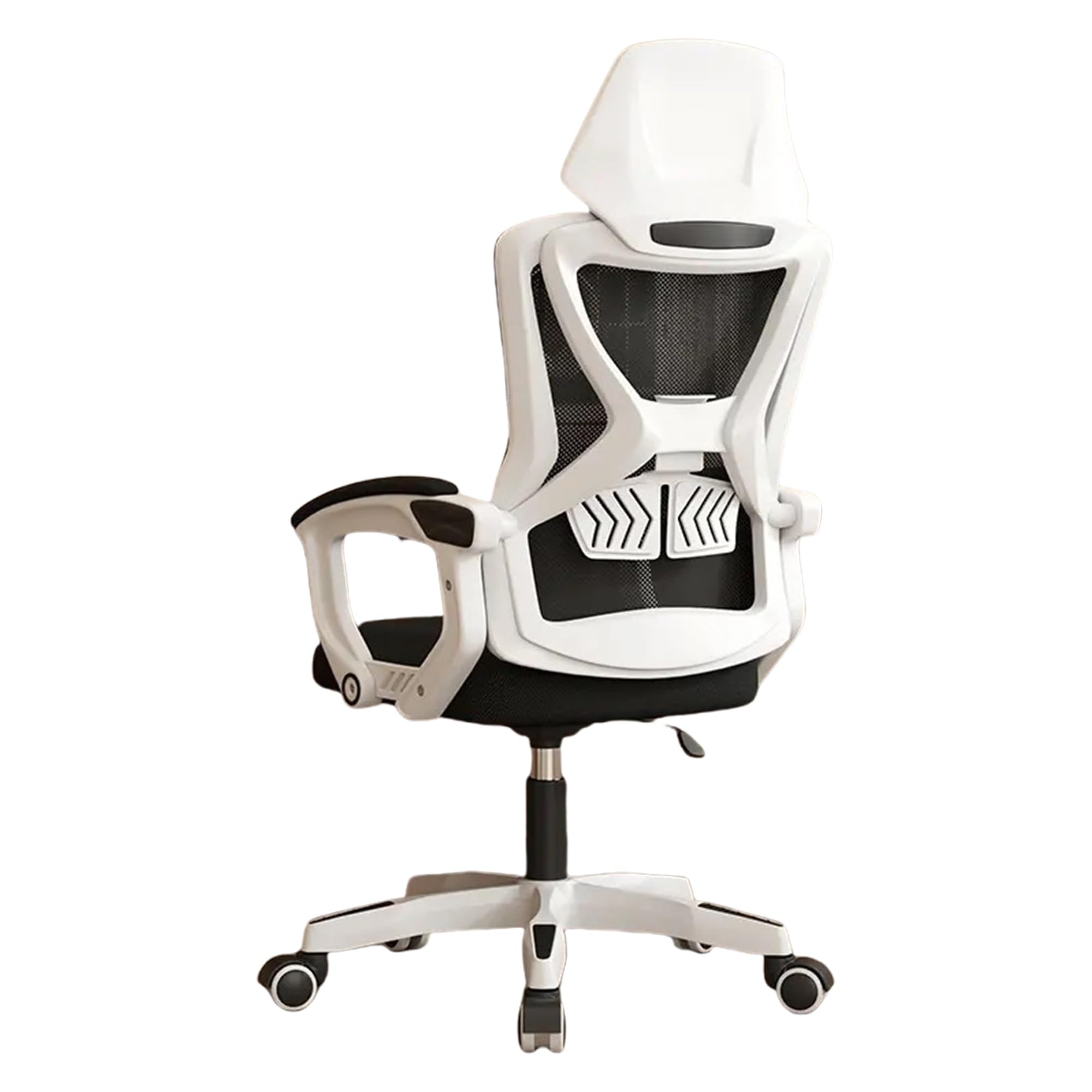 METTEOR Gaming & Office Chair with Adjustable Recline Breathable Mesh Headrest - table Cuter Chair for Smals t for Home Study & Work (Wei? A)