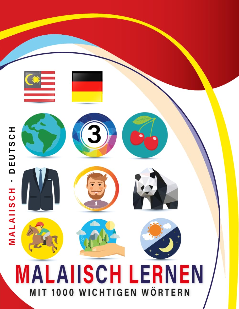Malaiisch Lernen Mit 1000 Wichtigen Wörtern: Zweisprachiges Malaiisch – deutsch Bild- Und Vokabelbuch Für Kinder & Erwachsen