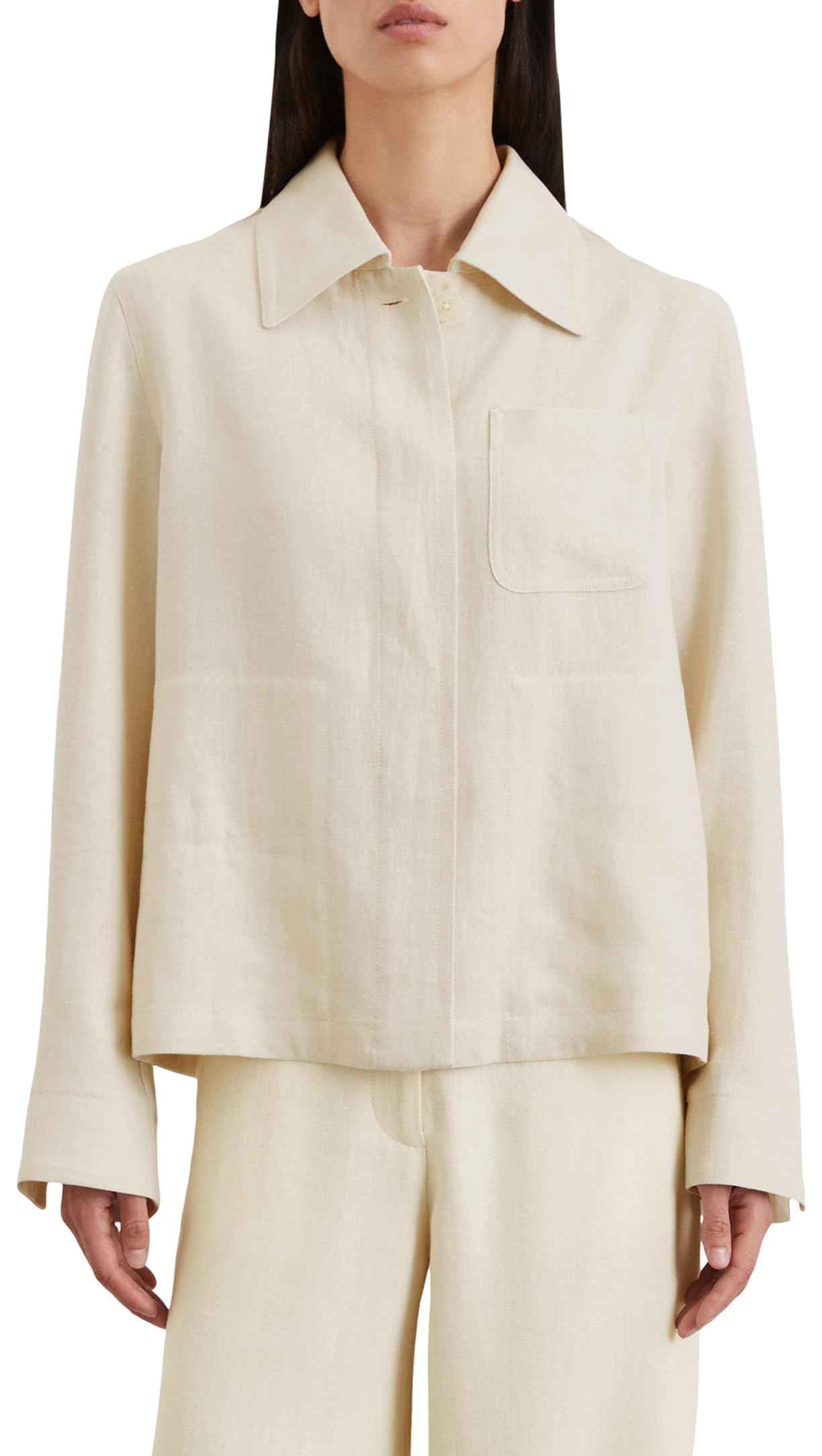 Marc OߴPolo Cazadora de entretiempo con cuello Kent Mujer Overshirt