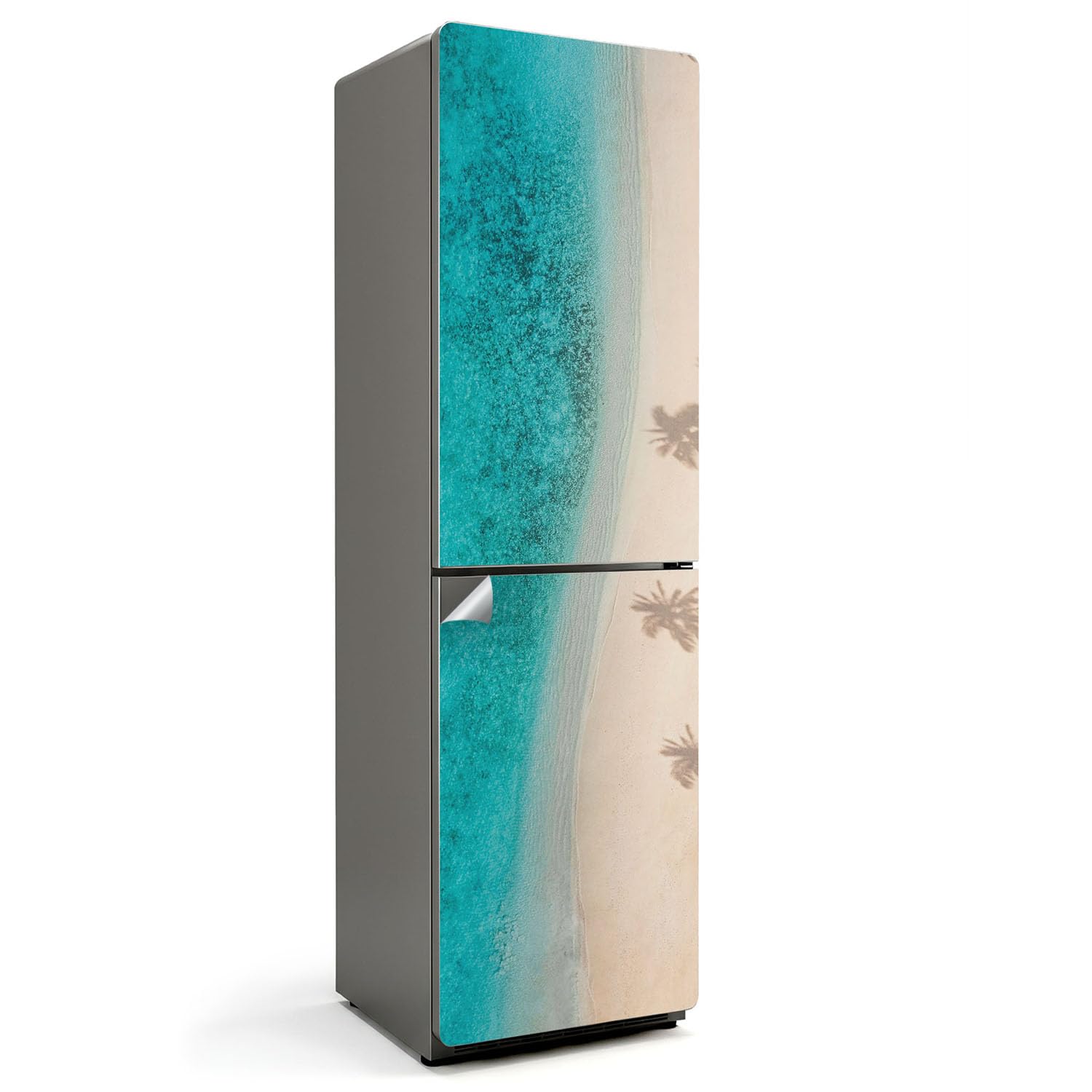 Autocollants pour frigo 60x205 cm sticker protection plage