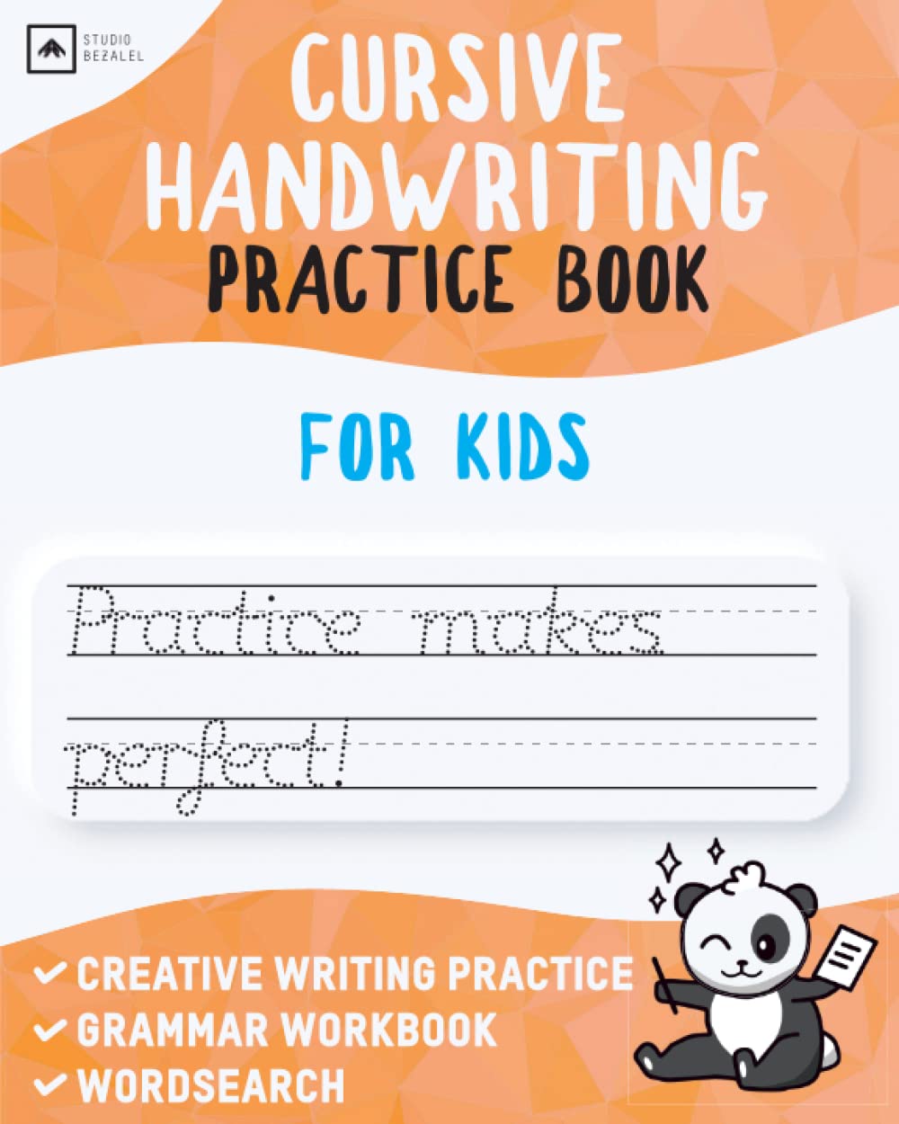 Cursive Handwriting English Grammar Practice Book for Kids: Learn cursive letter tracing for beginners with English grammar writing practice in book