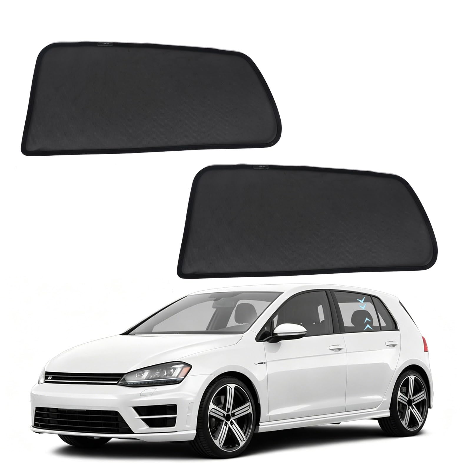 Parasole finestrini laterali posteriori auto VW Golf 7 2013-2021 magnetico protezione solare UV