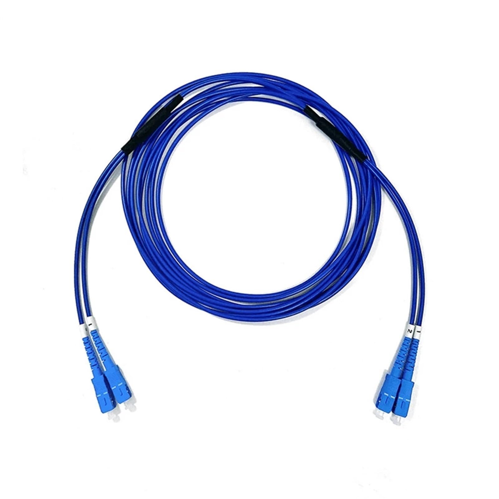 Latiguillo de fibra óptica blindado de 2 núcleos, 1-30 m, azul, monomodo, 10 m, 20 m, 5 m, 2 fibras, LC, ST, FC, SCA, LCA, FC, E2000, SM, ftth, puente 2C(5pcs 3-m LC-LC)
