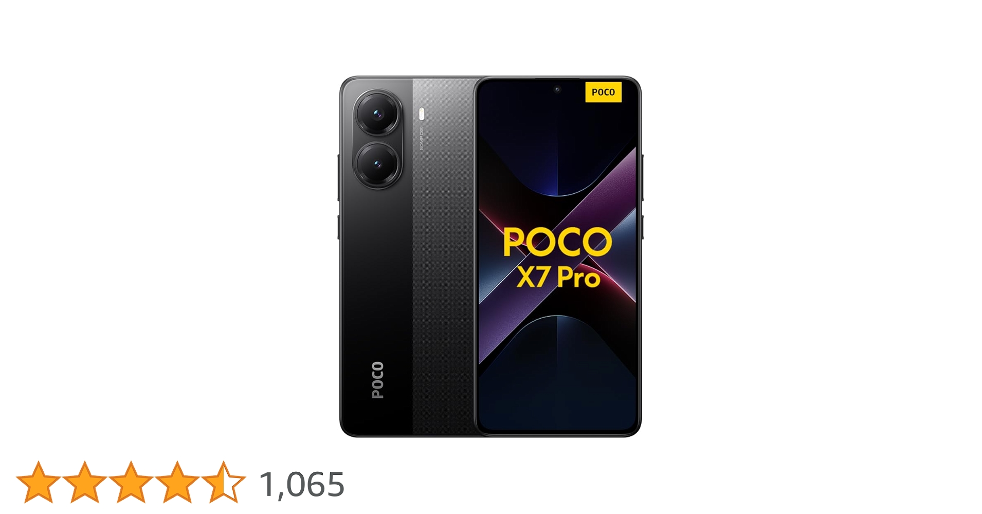 Xiaomi Poco X7 Pro Smartphone, 8+256GB, Black, 50MP Hand