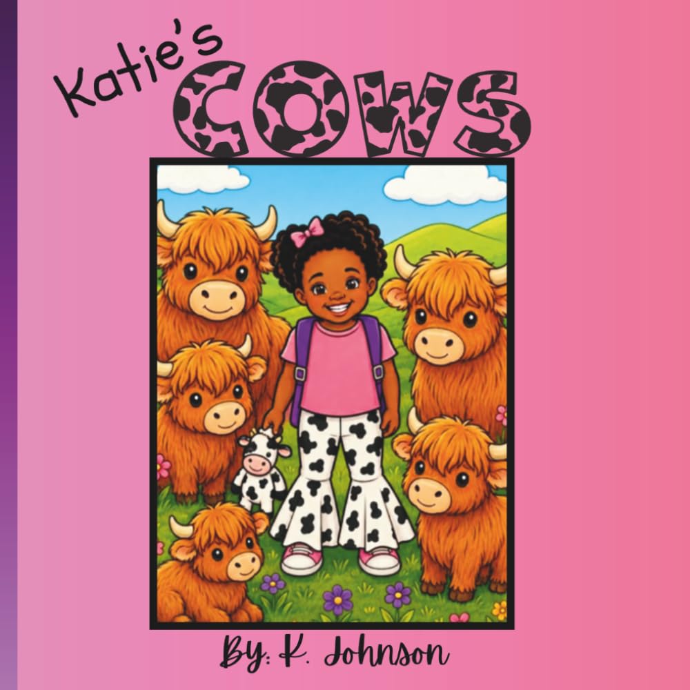 Katie's Cows: Highland Cow Coloring Book for Kids.