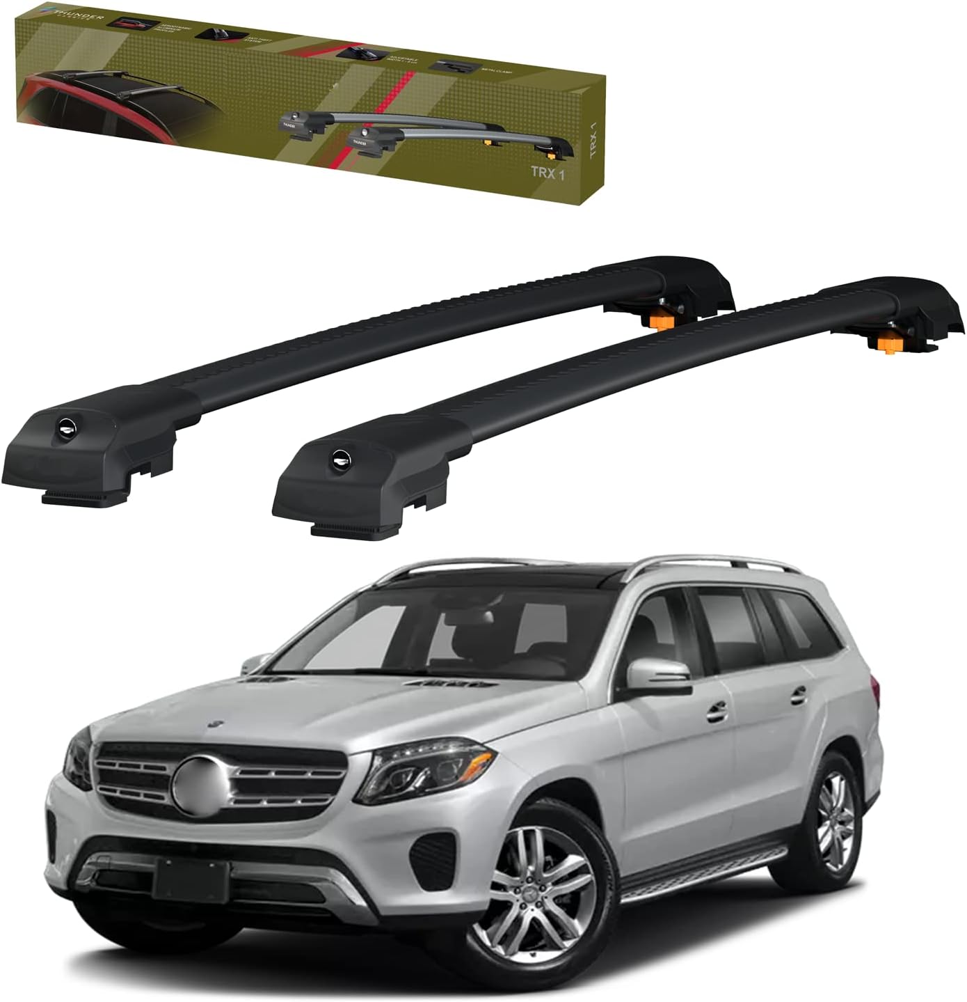 Catch USA Car Roof Rack Cross Bars for Mercedes E GL GLK M