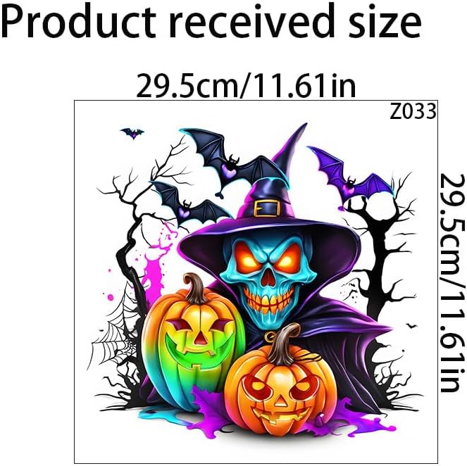 Colorful Pumpkin Ghost Bat Toilet Cover Sticker Decals,Fish Bird Flower Leaf Waterproof Toilet Lid Tank Seat Decals Cistern Self-Adhesive Bathroom Wall Sticker