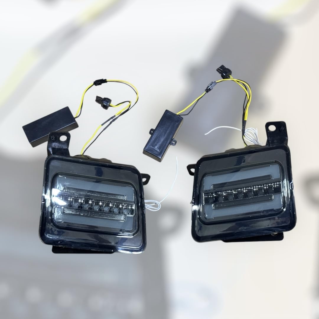 asiatick LED DRL smoked light Set for Thar fender, compatible with Thar 2020 21 22 23, stylish and durable day running light, upgrade for enhanced visibility and design-image-37