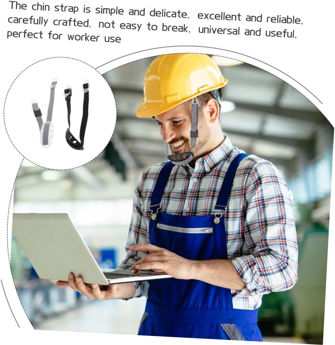Yardwe Chin Strap Visor Helmet Hard Hats Construction Hat Clip Skull Cap Hardhats Chin Guard Hard Hat Cooling