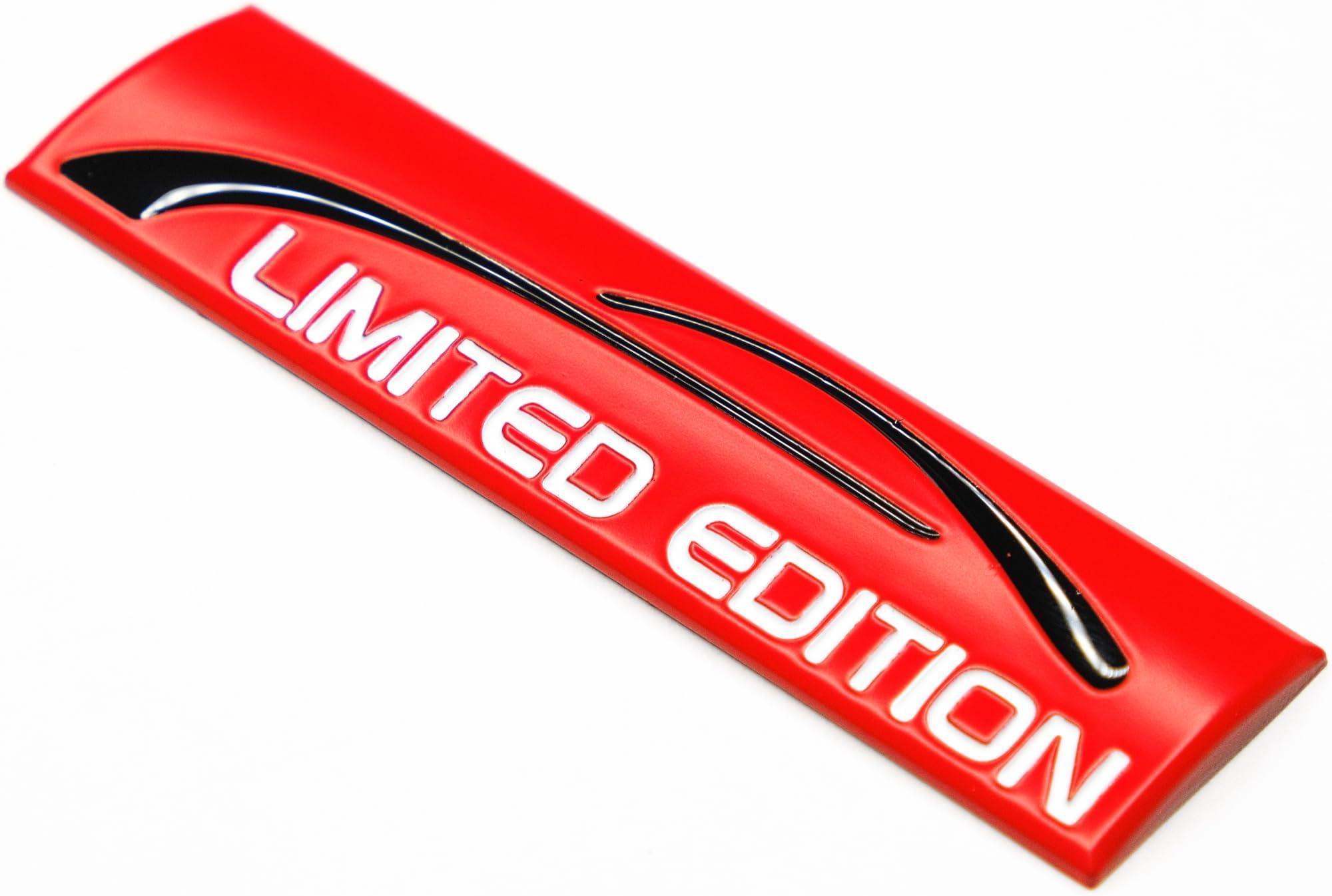 SSK 3D Limited Edition Metal car Emblem RED with White Alphabet and Black Line Logo Wordmark Sticker car Styling Decorative Interior Exterior Accessories