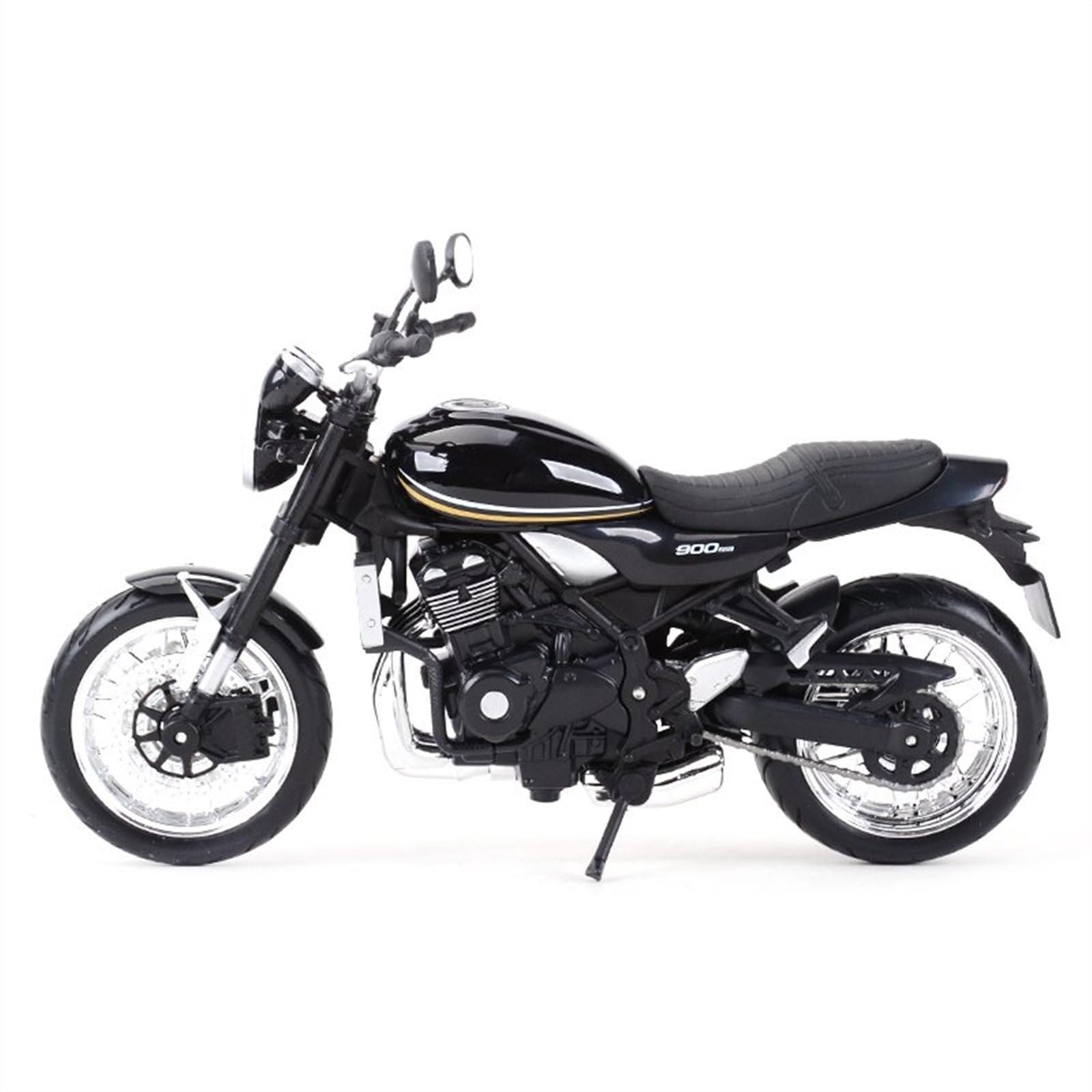 Modello 1:12 Per Kawasaki Z 900RS Collezione Di Modelli In Metallo Per Moto Simulazione Fonde Sotto Pressione Regali Per(Black)