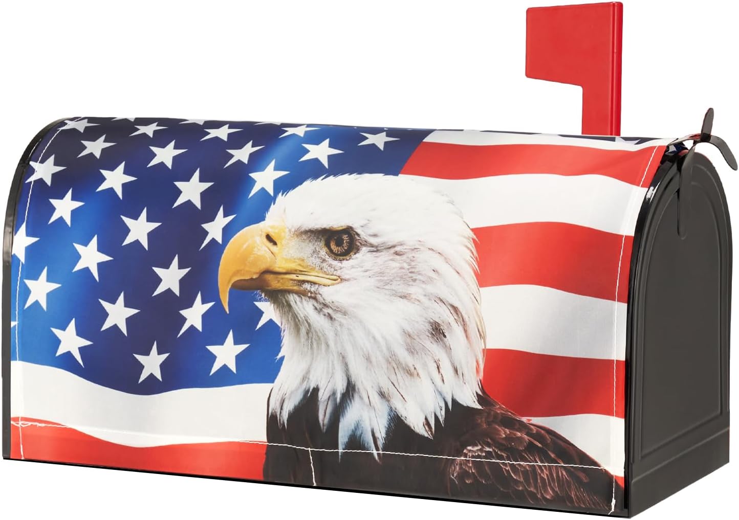 American Eagle 21"x18" Welcome Magnetic Mailbox Covers Suitable for 19 "x6.5 Standard Mailbox, 7.4 July Fourth Festival Mailbox Covers