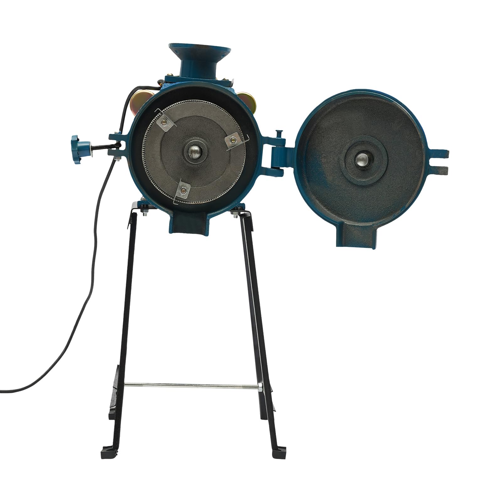 Elektrische Getreidemühle, 2200W Kornmühle mit Trichter, 1400 U/min Elektrischemühle Getreidemühle Maschine, für Getreide Mais Stroh Futter Schrotmühle