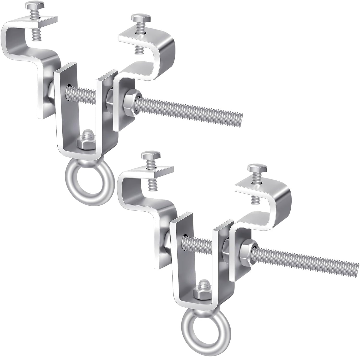 MorningRo 2 Pcs Heavy Bag Mount Steel Beam Clamp I Beam Hanger Punching Bag Hanger for Heavy Punching Bag Bracket, Beam Hanger with Hook, Ceiling Mount for Boxing Bag