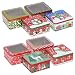 Christmas Empty Tins ([ Total 8 ct ] Square (Penguin, Snowman, Reindeer etc))