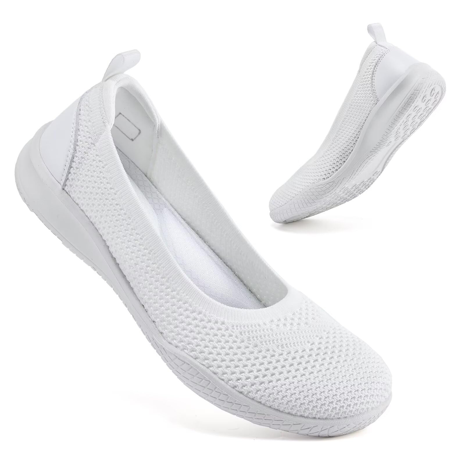 konhill Slipper & Mokassins für Damen, Sportschuhe, Leichte Slip On Sneakers Mesh Flache Schuhe Trainers