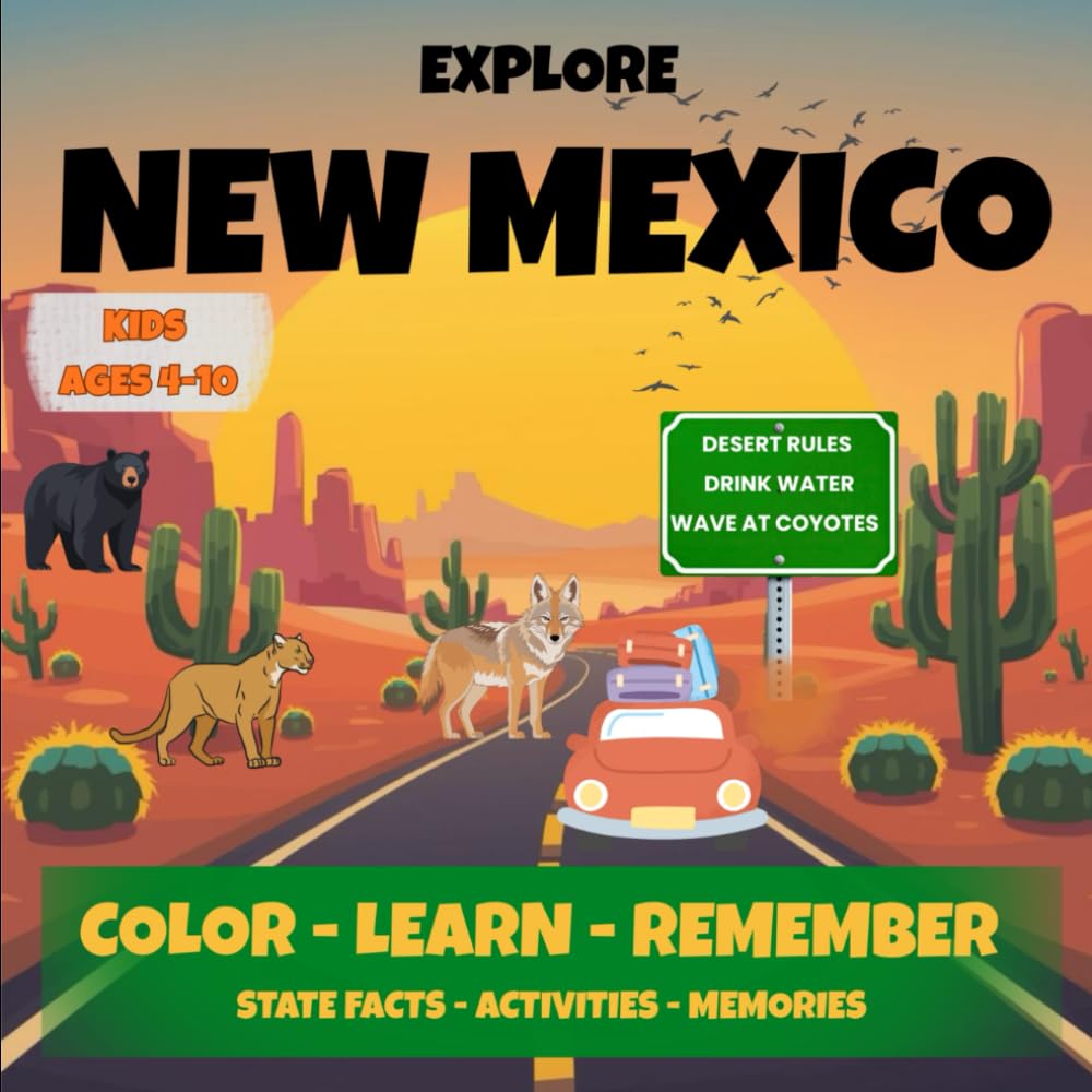 Explore NEW MEXICO: Color - Learn - Remember NEW MEXICO - For Kids (Explore the States)
