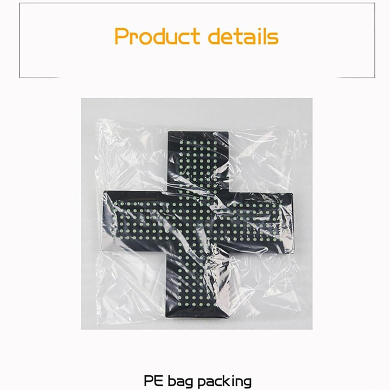 60 x 60 cm LED medyczny znak krzyżowy, 13 W billboardy medyczne z wiszącym metalowym łańcuchem, kabel adaptera 150 cm, 3 tryby świecenia, wysoka jasność i oszczędność energii, do szpitali, aptek
