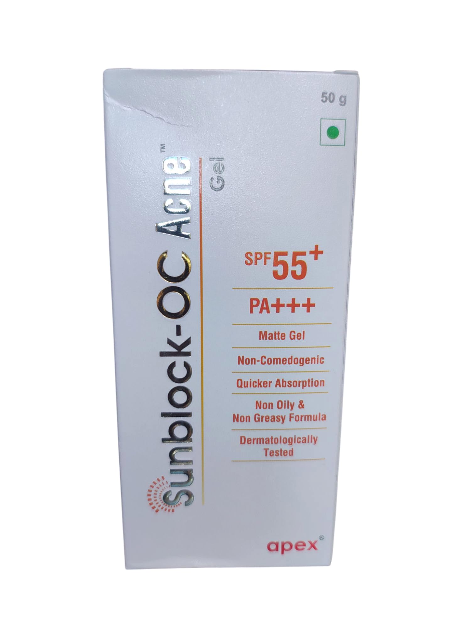Sunblock oc Sunscreen Spf 45 (Pack Of 50 Gm),All