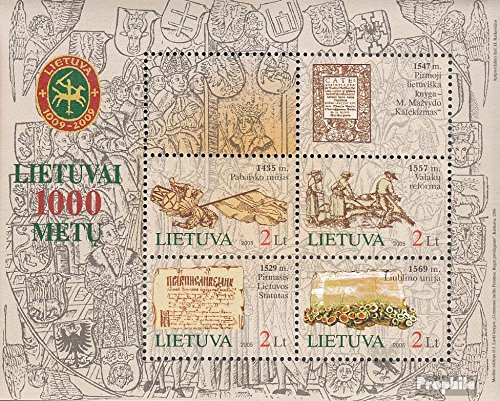 Prophila Collection Lituania Block 31 (Completa Edizione) 2005 1000 Anni Lituania (Francobolli per i Collezionisti)