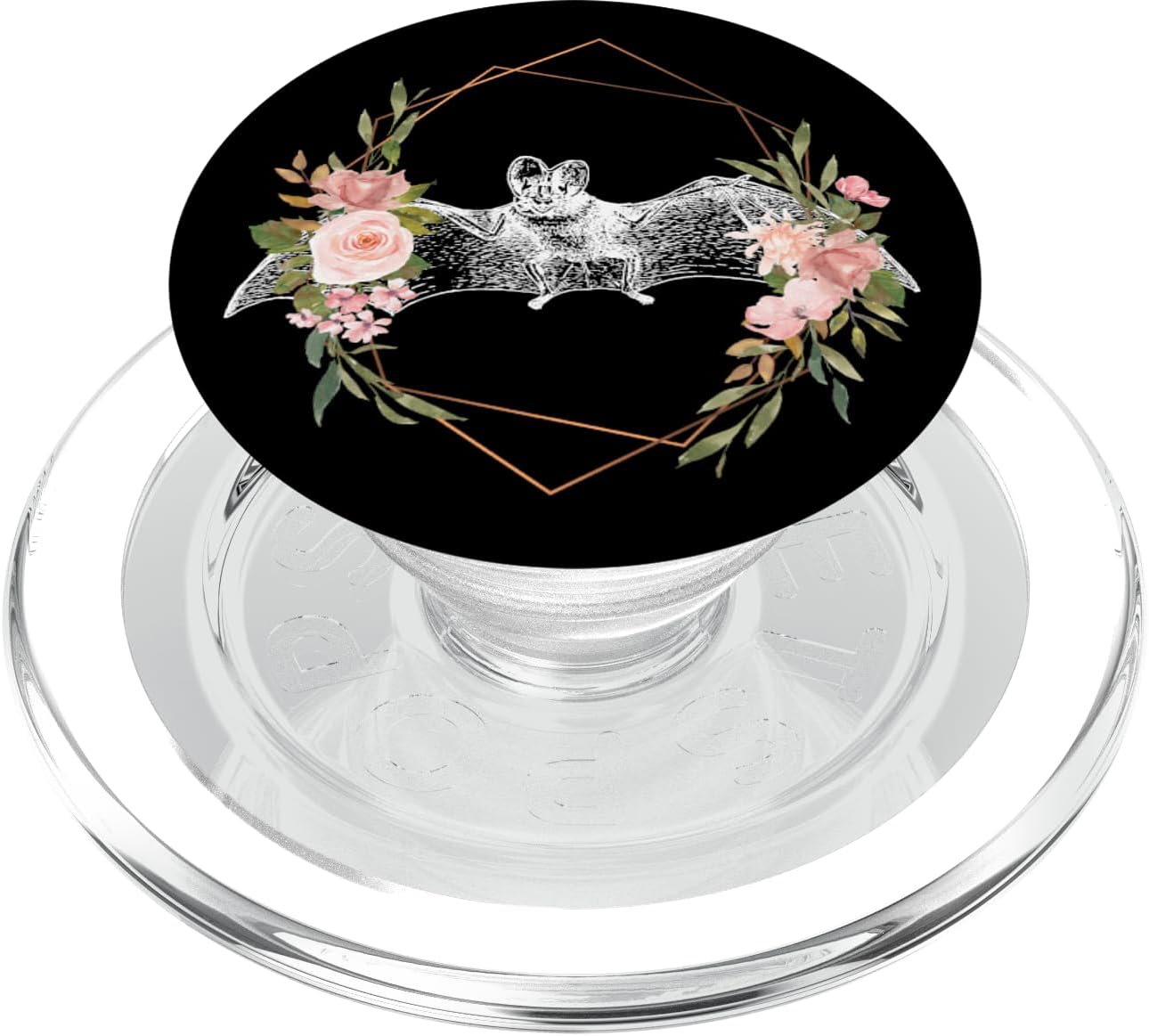Bat - Vintage Animal Vampire Fruit Cave - Cute Floral Flower PopSockets MagSafe PopGrip for iPhone
