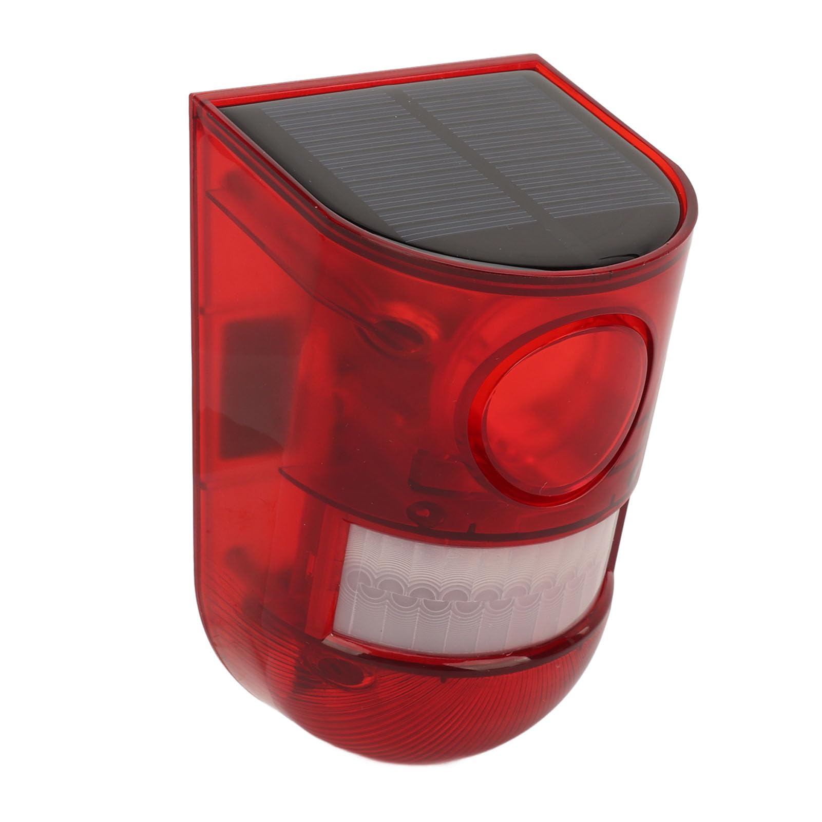 Solar Motion Sensor Alarm, Motion Detector Alarm, 6 Flashing LEDs, 129dB Sound, Easy to Install for Orchard or Warehouse